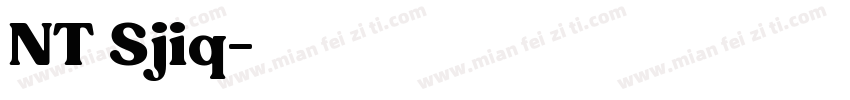 NT Sjiq字体转换
